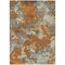 Edge Collections - 9' x 12' - Orange - Abstract Washable Area Rug for Indoor and Outdoor Spaces - 1 Piece